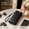 Long Zip-Around Leather Wallet for Daily Carry – Dual-Zipper Card
