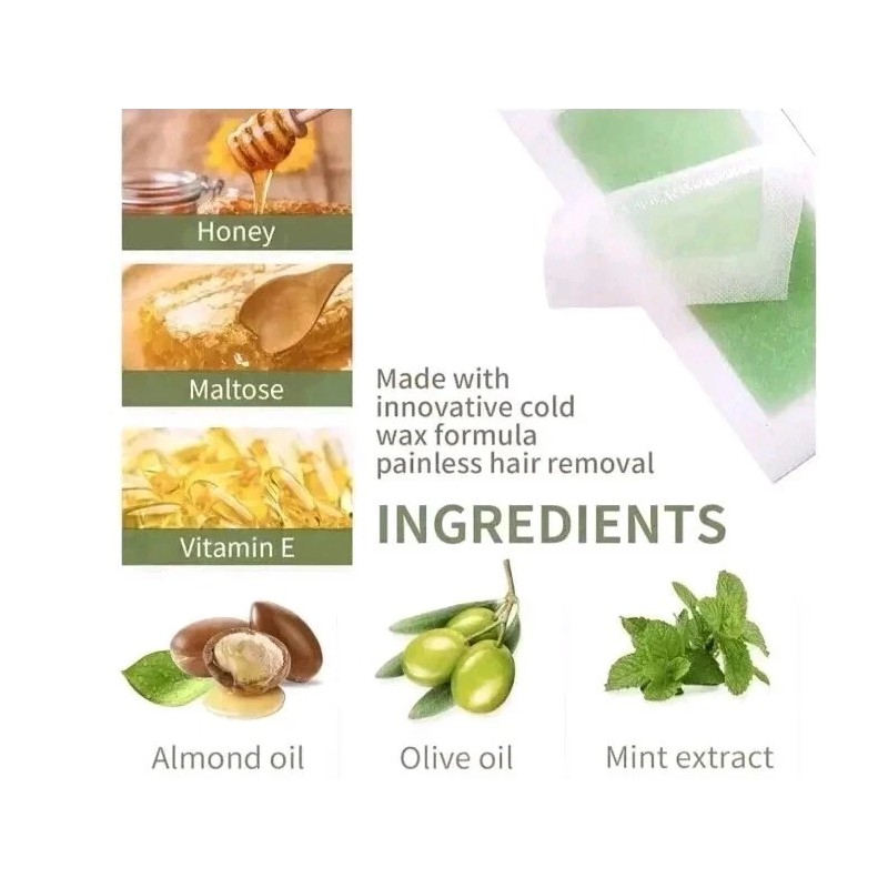 Phebo 3 X Phebo Olive Fragrance Wax Strips for Depilation