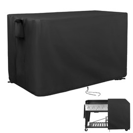 Guisong Cubierta de parrilla plana impermeable para parrilla de gas Royal Gourmet de 8 quemadores con mesas laterales hacia abajo, cubierta resistente a la intemperie para proteger la parrilla de barbacoa/parrilla de propano/parrilla al aire última inter