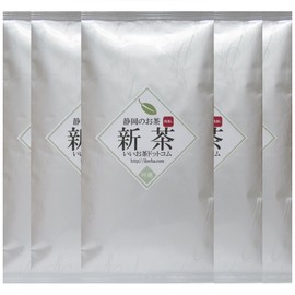 New tea (silver) shallow steamed 5 bags set from Shizuoka