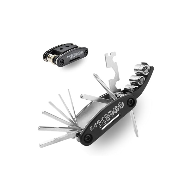Six Peaks Cycling Multi Repair Tool, Compact, Pocket Size, 16