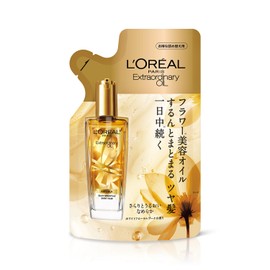L'Oreal Paris Hair Oil, Elseve Extraordinary Oil, Airy Silk Refill (Refill), Men's Styling Smooth, Leave-in Treatment