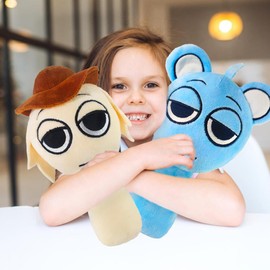 S-prunki Plush Toy,9.8"Funny S-prunki Plushies For Games Fans,Super Soft Collectible Stuffed Toy,Valentine's Day Birthday Gifts For Boys Girls And Fans Aged4 5 6 7 8 9 10+Years Old. (Beige)