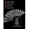 EBANKU 120PCS Clear Matte Dual Nail Forms System Coffin Nail