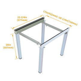KUAFU Adjustable Air Handler Stand Fits HVAC and Furnaces, Floor Stand for Air Conditioner, Zinc-Plated Heavy Duty