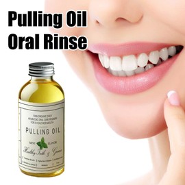 Coconut Oil Pulling for Teeth Whitening-Cocofresha Powerful Organic Coconut Peppermint Pulling Oil for Teeth and Gums, Pure Mouthwash Mint Freshness, Natural Cleanse, 4 Oz (2)