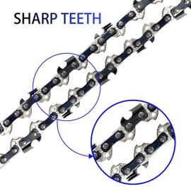 Opuladuo 2PC 8 Inch Pole Saw Chain for BAUER 19111C-B Chainsaw, 8" Replacement Chain for BAUER 64996 Polesaw