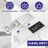 PATIKIL Dishwasher Magnet Clean Dirty Sign, 7x2" Clean & Dirty