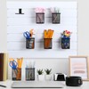 Colingmill 6 Set Slatwall Cups with Hook Black Metal Slatwall