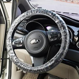 Disposable Steering Wheel Vinyl Cover 1P / 일회용 핸들커버 비닐커버 1P