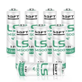 DZYZWSGFCLJX [8 Pack] 3.6V 2600mAh LS14500 Battery for SAFT LS 14500 AA Battery Applied for Special Testing Electronic Equipment etc.
