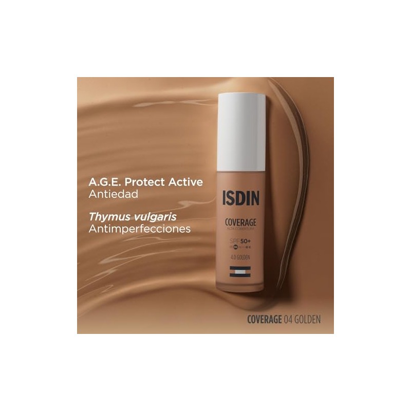 ISDIN COVERAGE 4 GOLDEN SPF50 30ML