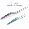 Lacor - 62873 - Rainbow Precision Plating Kitchen Tweezers, 18/10