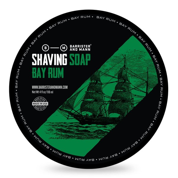 Barrister and Mann Bay Rum Shaving Soap 118 ml