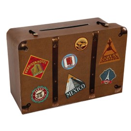 Santex 4856-25 Travel Money Box, Cardboard, 24 x 16 x 10 cm