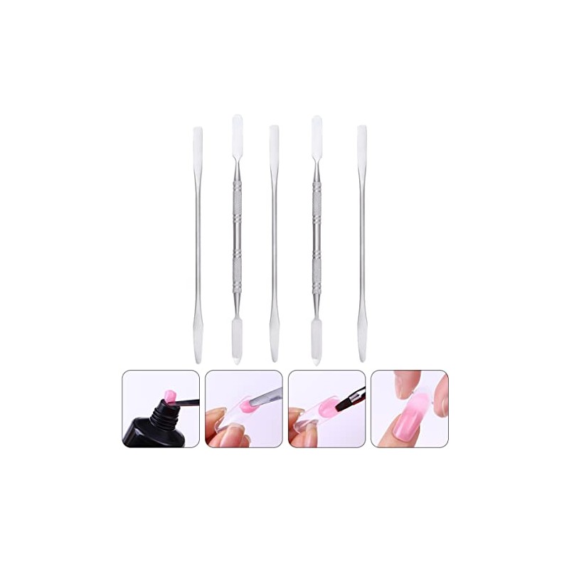 Healeved Uds Varillas Tonificantes Acero Inoxidable Herramienta Maquillaje Varilla Mezcladora