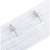 ASIWUJING Curtain Hooks Metal Curtain Header Tape Drapery Hooks for