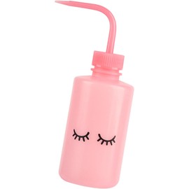 Botella de limpieza de belleza, cuentagotas con boquilla curva para limpieza de pestañas, botella de lavado multiusos
