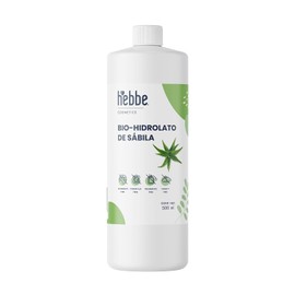 Hebbe - Hidrolato De Aloe 500 Ml | Agua Floral De Sábila Para Rostro Y Cuerpo | Humecta E Hidrata | Refresca Y Calma Piel Sensible | Uso Cosmético
