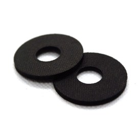 M6 Penny Washers Rubber/Nylon White or Black / A2 Stainless Steel. Pack of 10 (Rubber M6 x 26mm, Pack of 10)