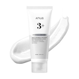 ANUA 3 Crema barrera de humedad de ceramida pantenol, 3.38 fl oz | Hidratante facial diario hidratante para todo tipo de piel, calmante, no comedogéni