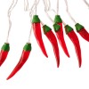 Elegani 20 LED Chili Pepper String Lights – Warm White