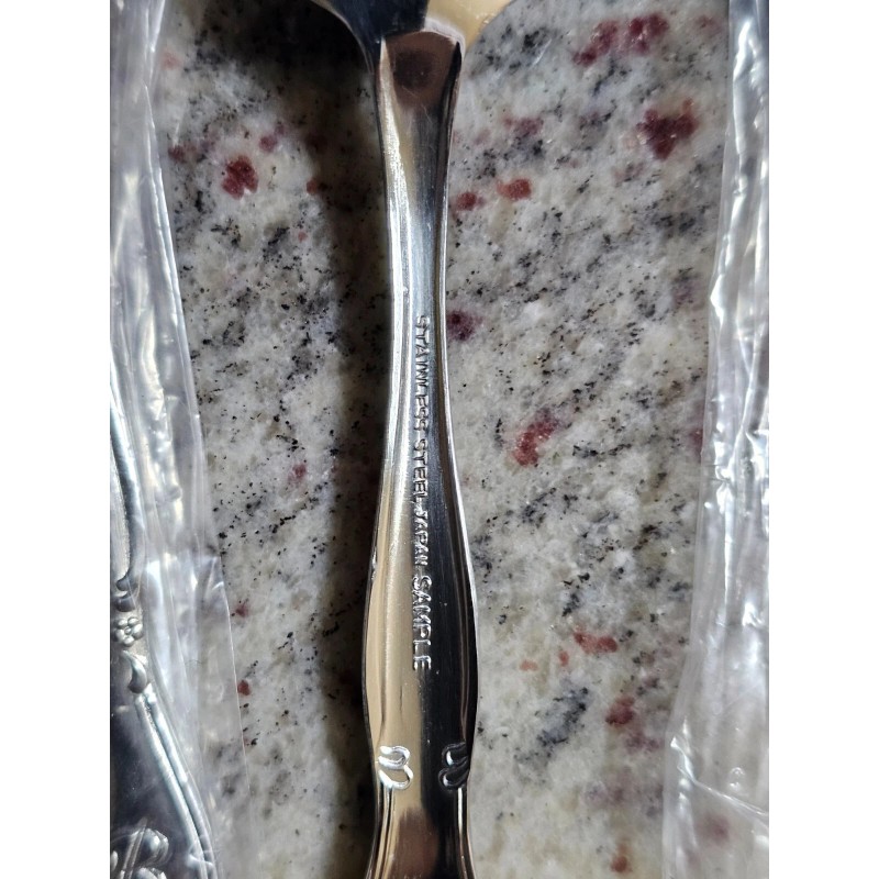 Customcraft New CUSTOMCRAFT Stainless Sample Flatware Spoons Monogram "B” Lot