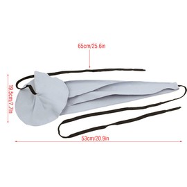 Sax Cleaning Cloth, Fiber Cleaning Cloth Tube Saxophone Cleaning Tool for Tube Inside Clean, for Saxophone, Clarinet, etc (Gray)