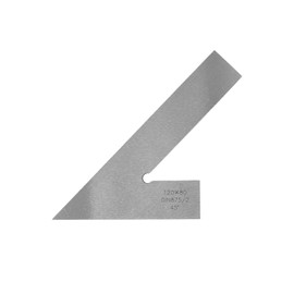 T Tulead 45 Degree Machinist Square 4.72"×3.15" Steel Miter Square Machinist Angle Ruler Precision Square for Engineer Woodworker