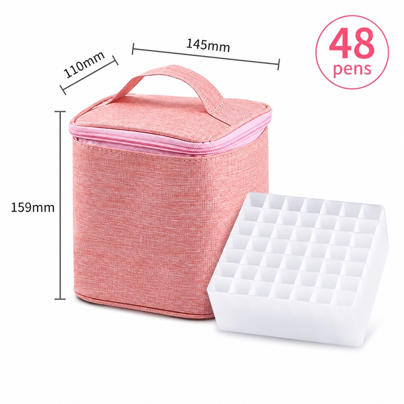 Marker Pen Case for Art Supplies – Large Capacity Zipper