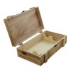 Dekoleidenschaft Rustic Wooden Wine Box, Gift Box for 2 Bottles