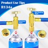 Refrigerator Freon Recharge Hose Kit-R134a R12 R22 Fridge Recharge Tool