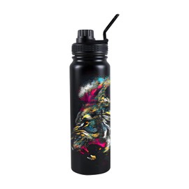 maxer Game Anime 3D Lion Teens Kids 20oz 28oz Metal Water Bottle for 12 Hours Hot & 24 Hours Cold Drinks, Sports Flask Great for Work, Gym, Travel，Gift
