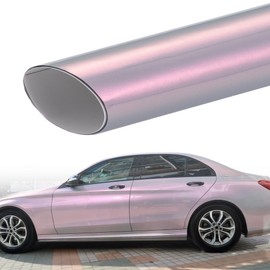 ATMOMO Vintage Gray to Charming Red Glossy Chameleon Vinyl Wrap Color Change DIY Vehicle Vinyl Film, 59.84'' x 3.94''