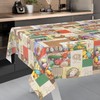 ANRO Ostara Oilcloth Tablecloth, Washable, Oilcloth, Garden Tablecloth, Outdoor, Indoor,