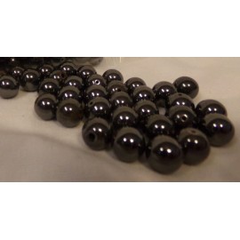 Loose Natural Gemstone Hematite Beads 8mm Black