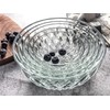 Le'raze Glass Diamond Design Bowl - Decorative Centerpiece for Kitchen