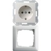 Complete Set GIRA Standard 55 Frame, Single – Pure White,