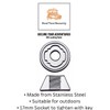 4 x M8 TentBox/Roof Tent- Anti-Theft Security Nuts Tamperproof Lock