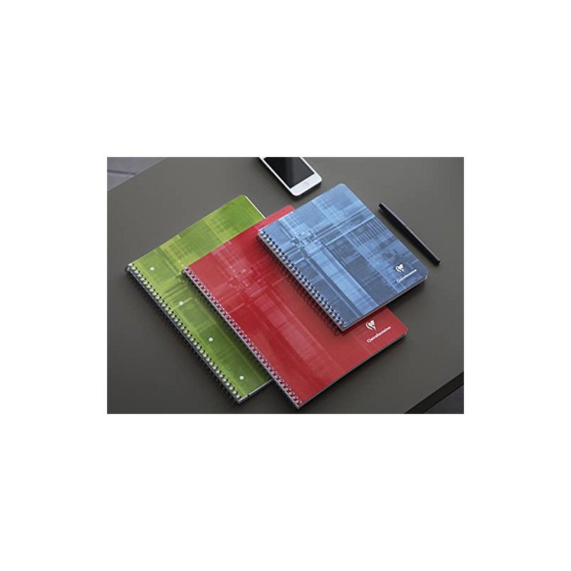 Clairefontaine 8252C Collegeblock A4, checkered, 1-pack, 160 sheets, assorted colors