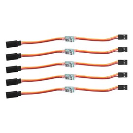 5pcs RC Servo Signal Reverser, 3.6V-24V 5A Universal RC Steering Servo Reverser Rotating Inverter for Aircraft Airplane Steering Gear