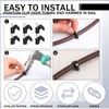 Leriton 100 Pcs Drip Irrigation 1/4" and 3/8" Tubing Mounting