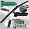 Heyner Wipers Fits: Seat Exeo Models 2009-Onwards Hybrid Wiper Blades