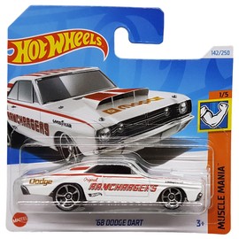 Hot Wheels - ´68 Dodge Dart - Muscle Mania 1/5 - HTC57 - Short Card - Mopar - Good Year - Ramchargers - Mattel 2024 - 1:64