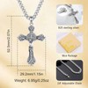 Vito 925 Sterling Silver Saint Benedict Crucifix Necklace for Women