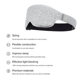 Whoop Restorative Sleep Mask, Ultra-Comfortable for Side Sleepers, Designed to Boost Restorative Sleep and Recovery, Blocks Light to Help You Sleep Longer and Better