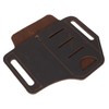 BESPORTBLE Elegant Brown Leather Belt Organizer Flashlight Pen Pocket for