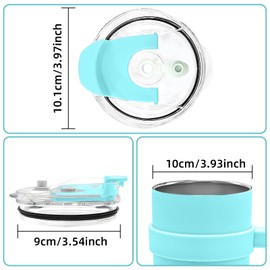 AiHeart 30/40 oz Tumbler Replacement Lids,2pack Spill Proof Straw Lids for YETI,Old Style RTIC,Ozark Trail and More,for Travel Tumblers,Stainless Steel Tumblers,Straw and Sippy Friendly