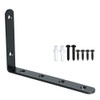 Sayayo Heavy Duty Shelf Brackets Black Shelf Bracket, Stainless Steel