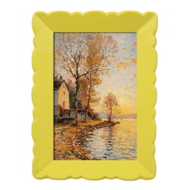 Yellow Picture Frame 4x6, Wall and Tabletop Display